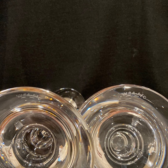 Val St Lambert Chandelier Ingo Candlesticks - Picture 2 of 3